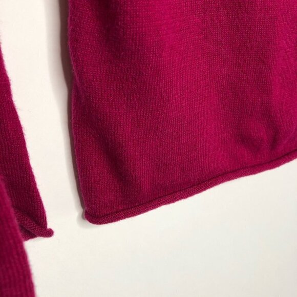 OLD NAVY V-neck Fuchsia Pink Deep-V Perfect Fit Long Sleeve Sweater SIZE SMALL - Picture 8 of 13